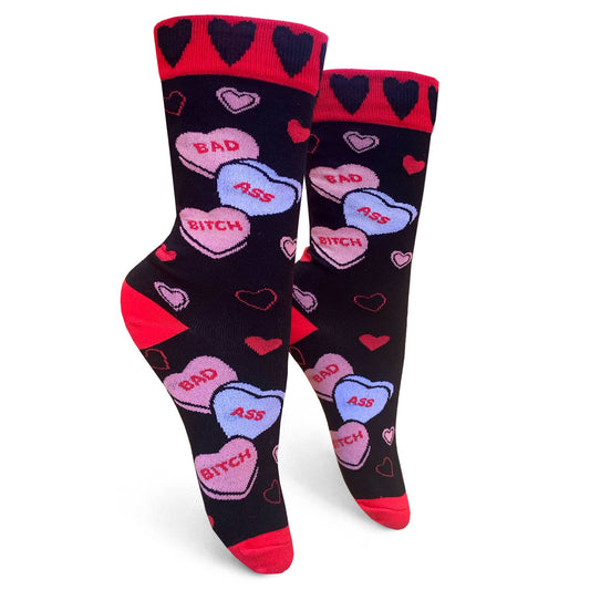 Bad Ass Bitch Womens Crew Socks - The Feral Market