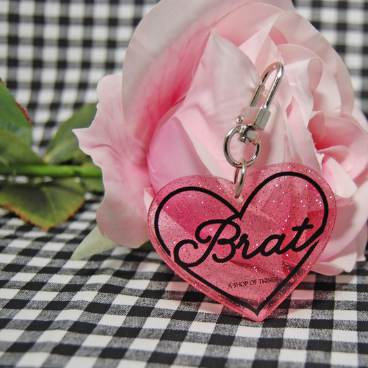 Brat keychain