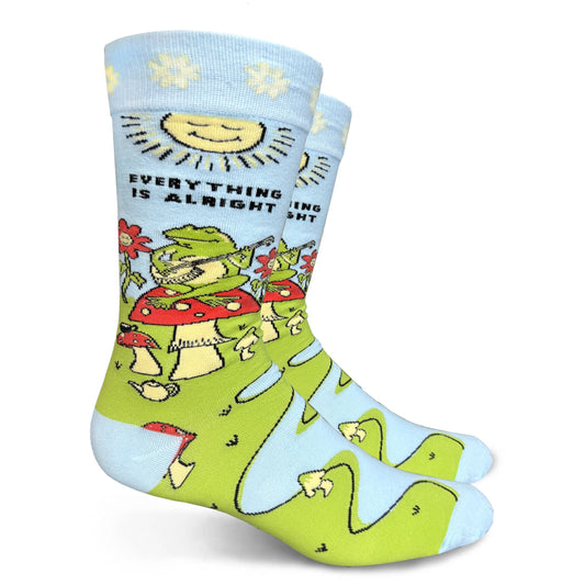 Everything Is Alright Men's Crew Socks - The Feral Market