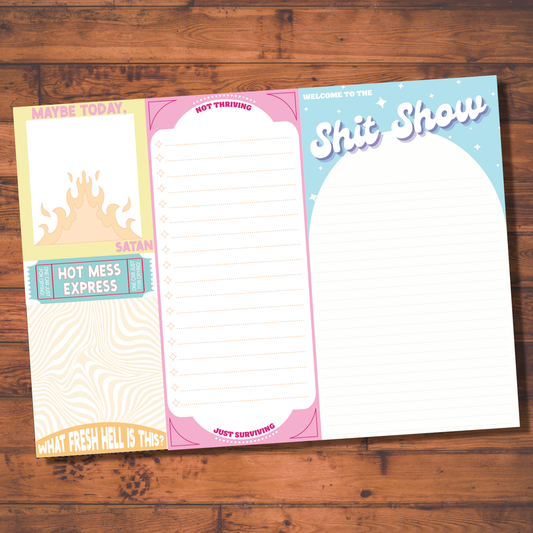 Welcome To The Shit Show Notepad  (funny, gift)