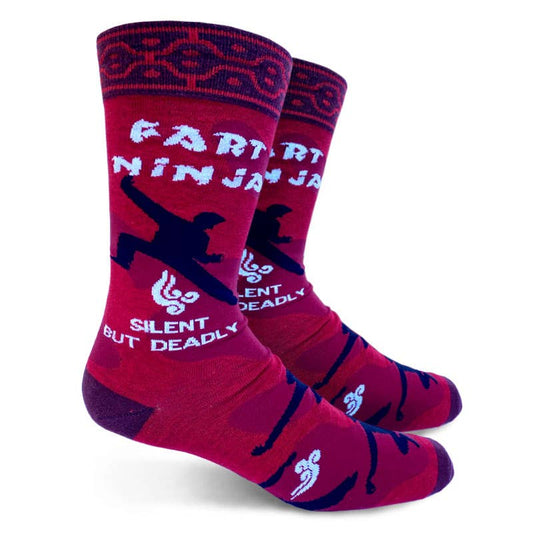 Fart Ninja Mens Crew Socks