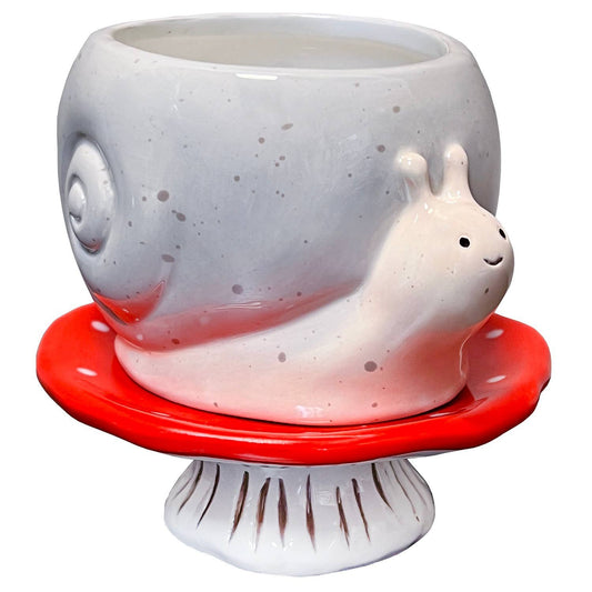 Snail & Mushroom Footsie Planter