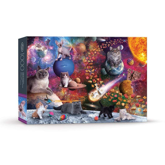 1000 Piece Puzzle: Galaxy Cats