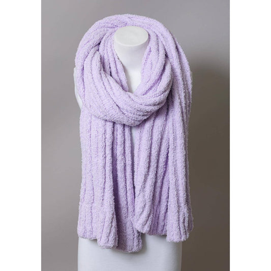 Ultra Soft Boucle Vertical Knit Scarf