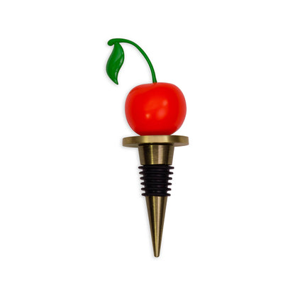 Tipsy Turvy Wine Stopper, Cherry