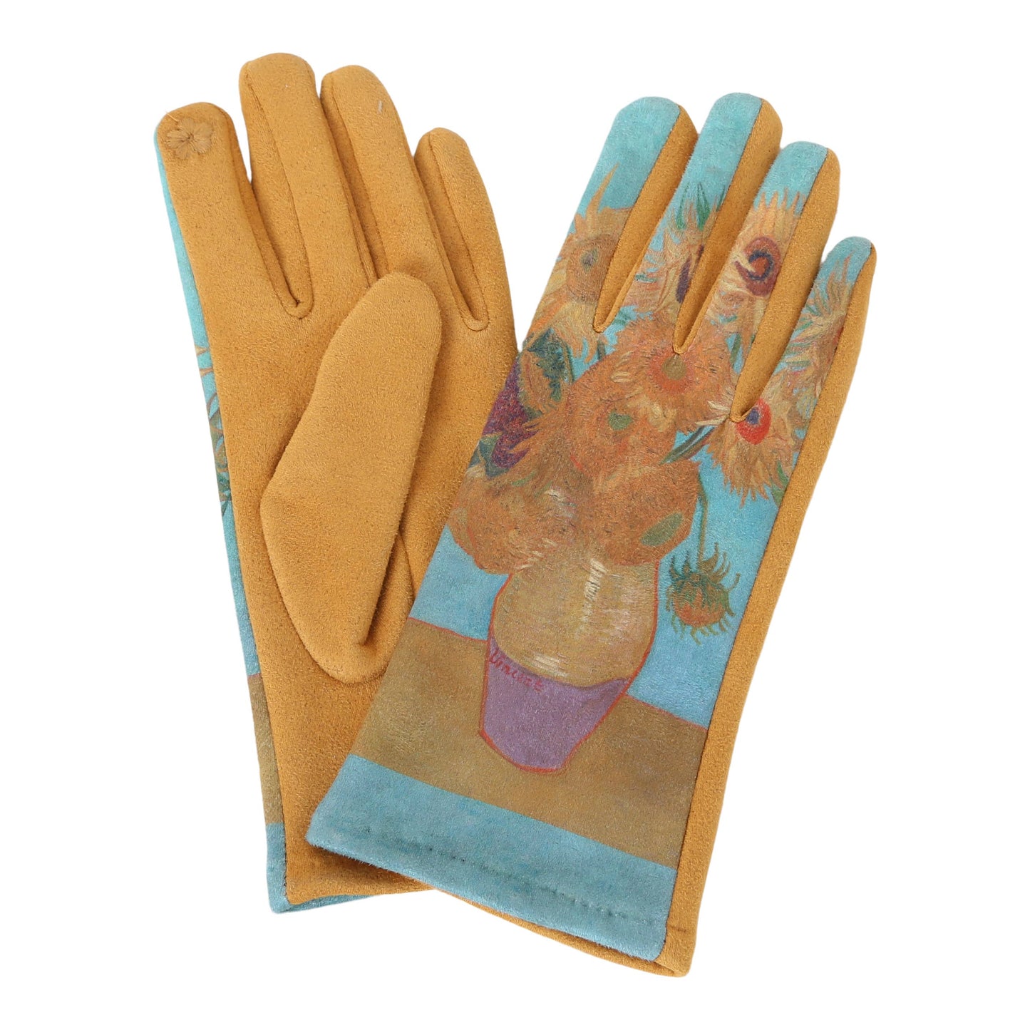 RainCaper van Gogh Sunflowers Touch Screen Gloves