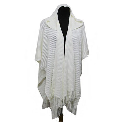 Hooded Wrap Poncho