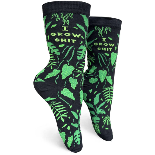 I Grow Shit Women's Crew Socks