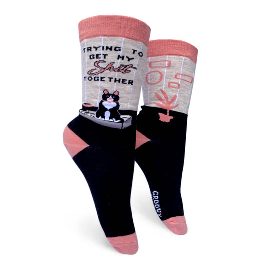 Trying Cat Womens Crew Socks - The Feral Market