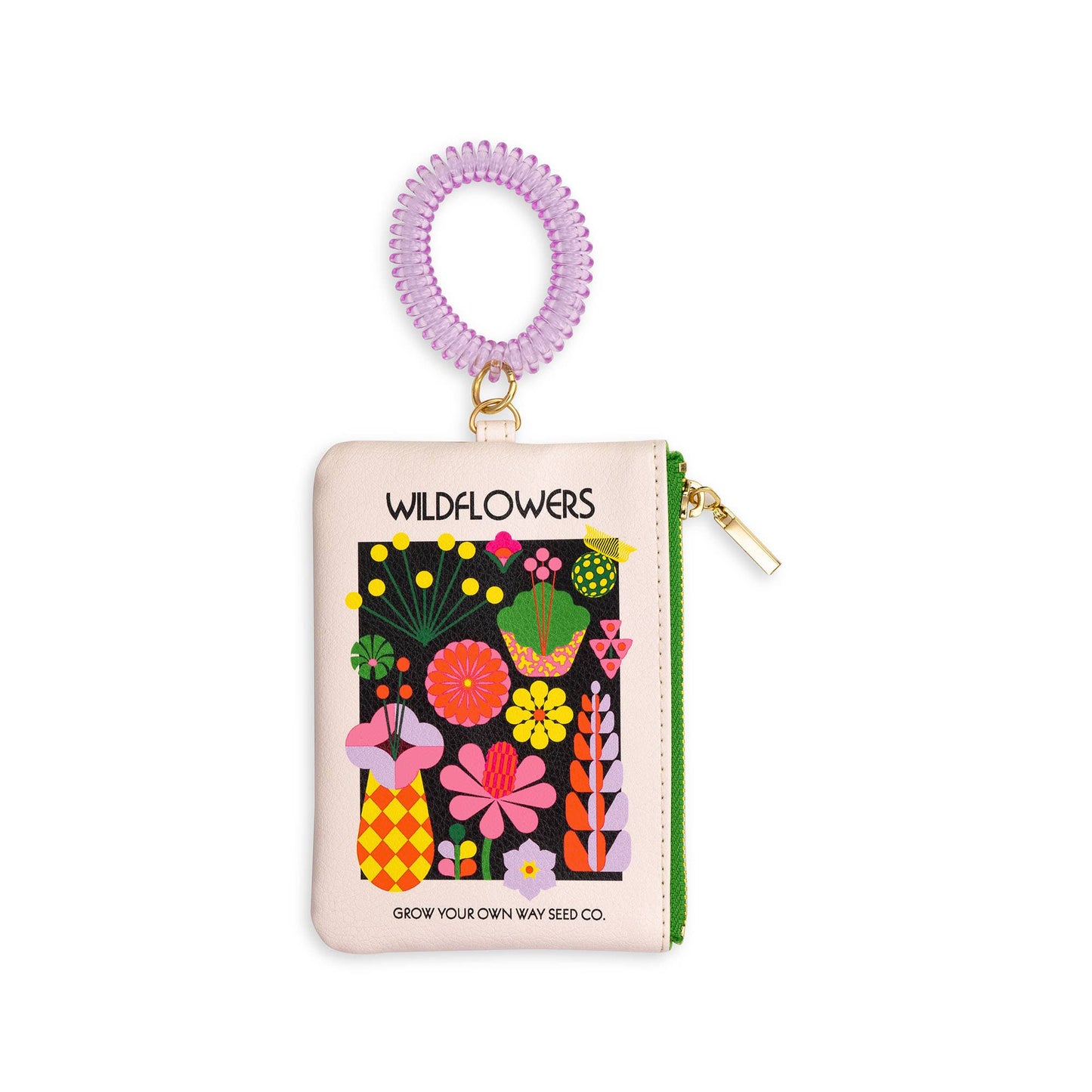 Wristlet ID Case, Wildflowers