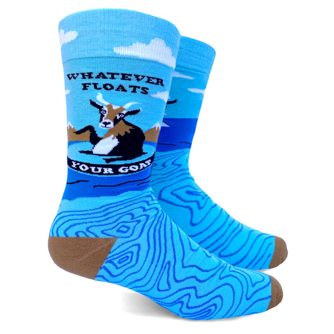 Whatever Floats Your Goat Mens Crew Socks