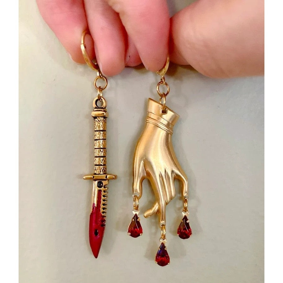 Lady and Dagger Earrings