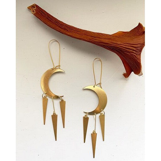 Golden Moon Earrings