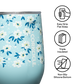 Stemless - 12oz Ditsy Floral Blue