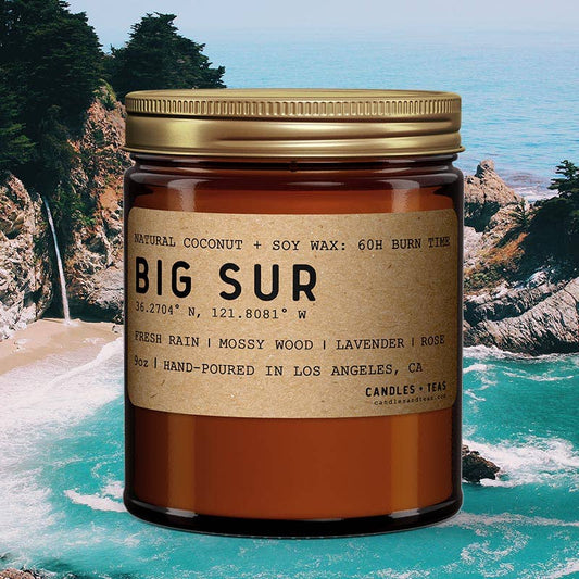 Big Sur California Candle: Natural Coconut Soy Wax Candle