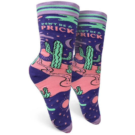 Don't be a Prick Womens Crew Socks