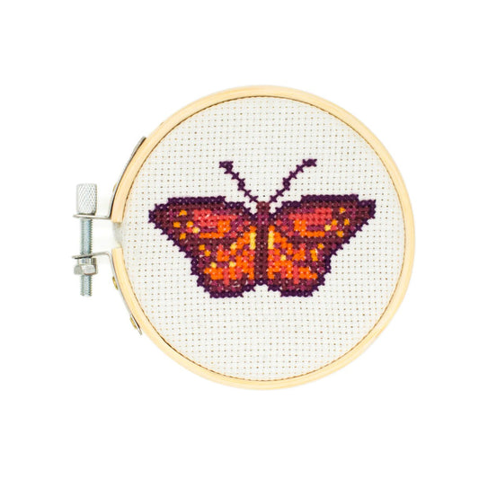 Mini Cross Stitch Embroidery Kit - Butterfly