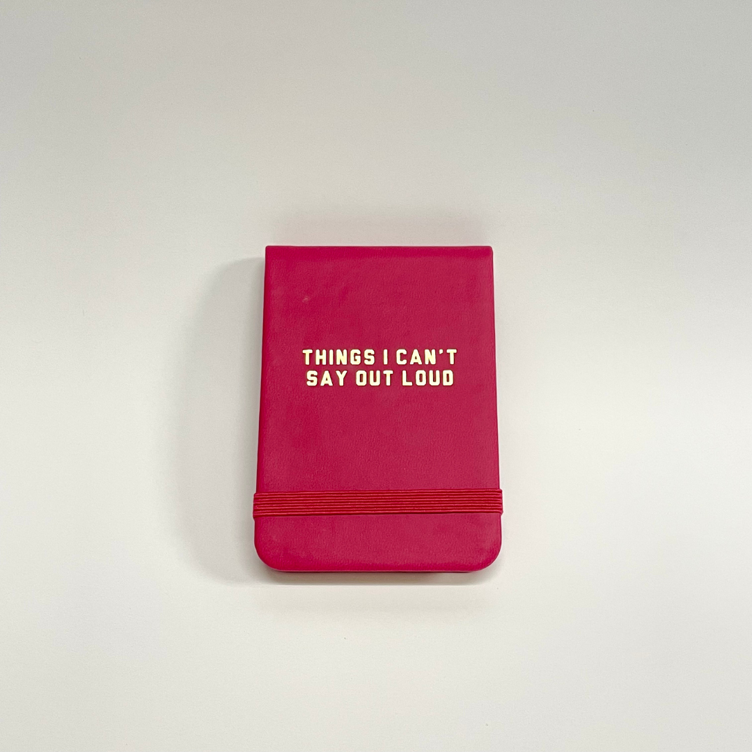 Things I Can’t Say Out Loud Red Leatherette Pocket Journal