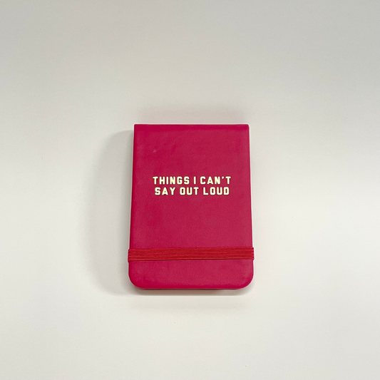 Things I Can’t Say Out Loud Red Leatherette Pocket Journal