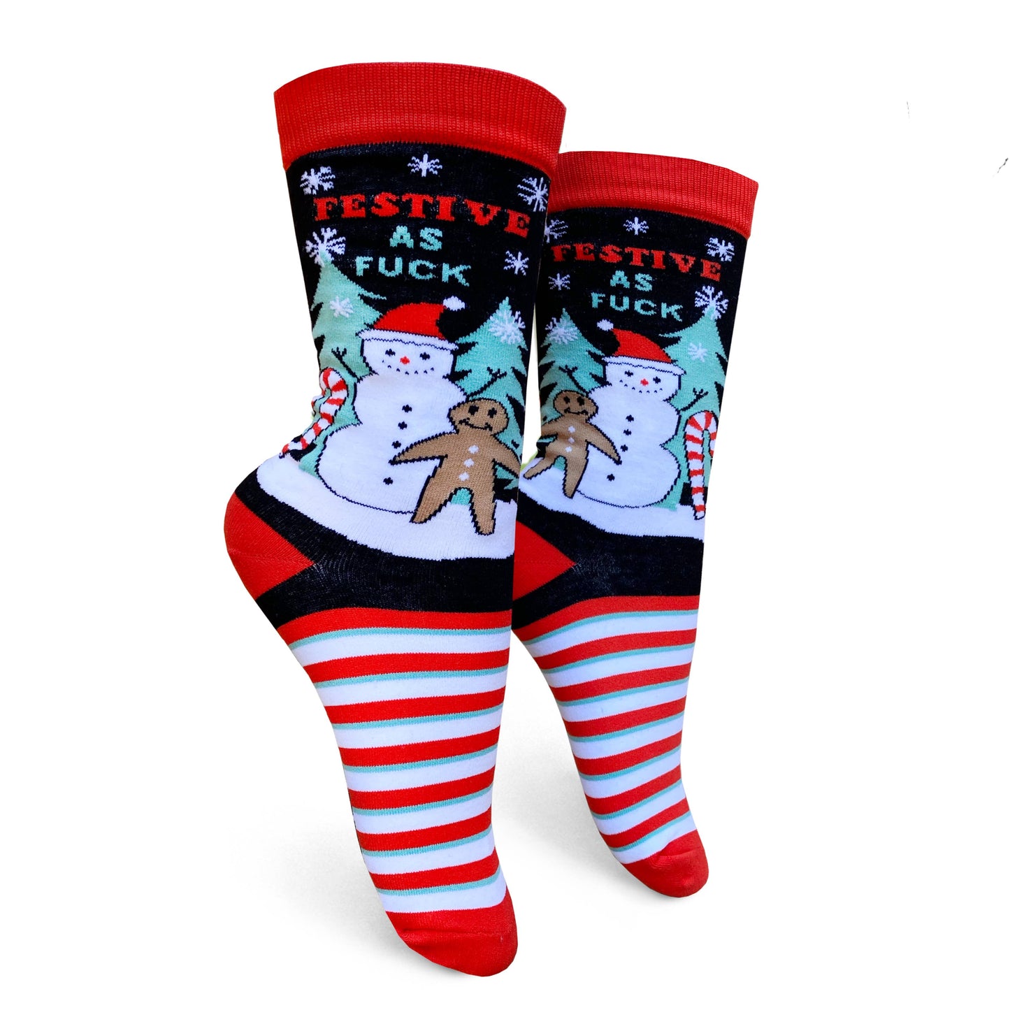 Festive As Fuck Womens Crew Socks