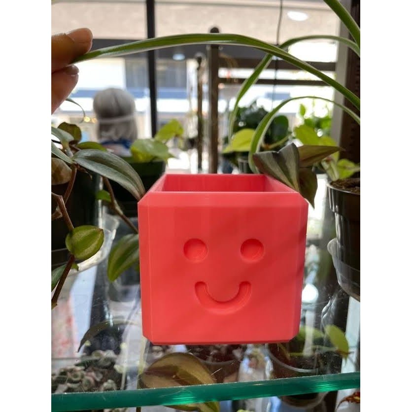 3D Printed Happy Planter