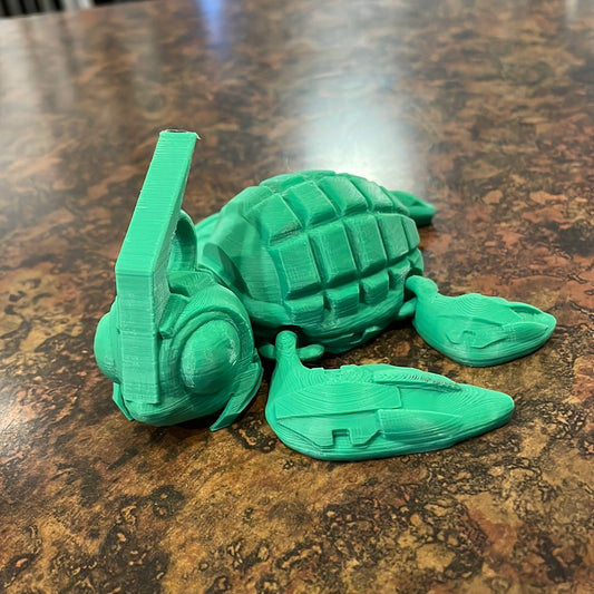 3D Printed Grenade Turtle