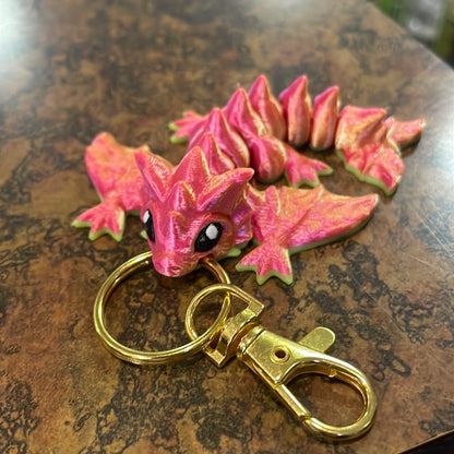 3D Printed Baby Dragon Keychain
