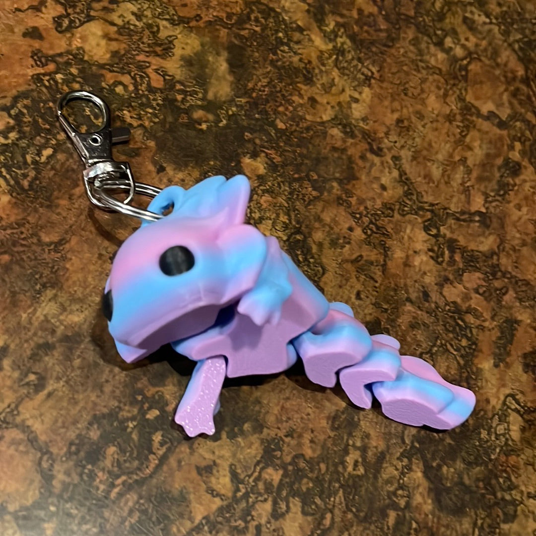 3D Printed Axolotl Keychain