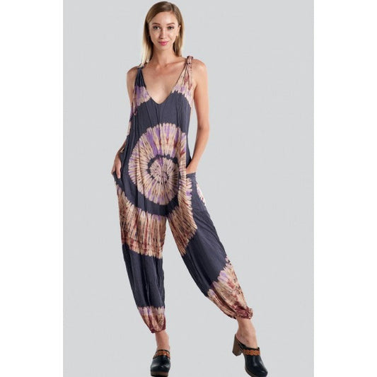 Spiral Tie-Dye Jumpsuit